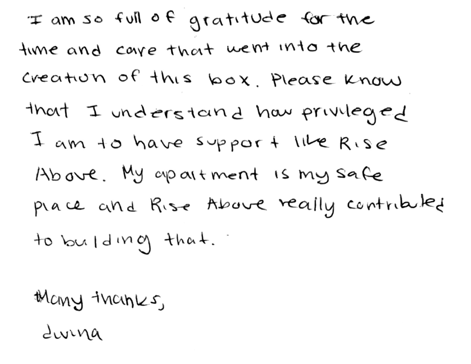 image of letter from Karter